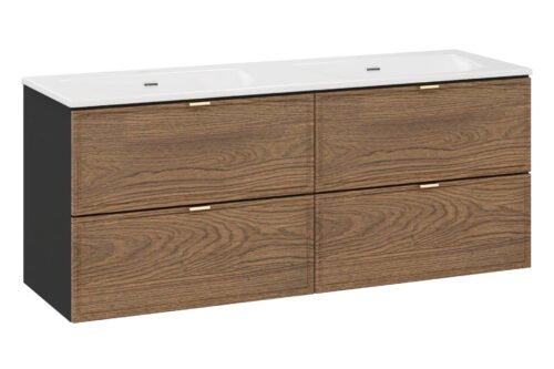 Talia Casella double washbasin, 120 cm, 4 drawers