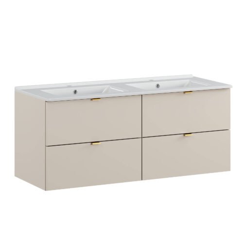Vanity unit with washbasin, 120 cm, Dalia, cashmere