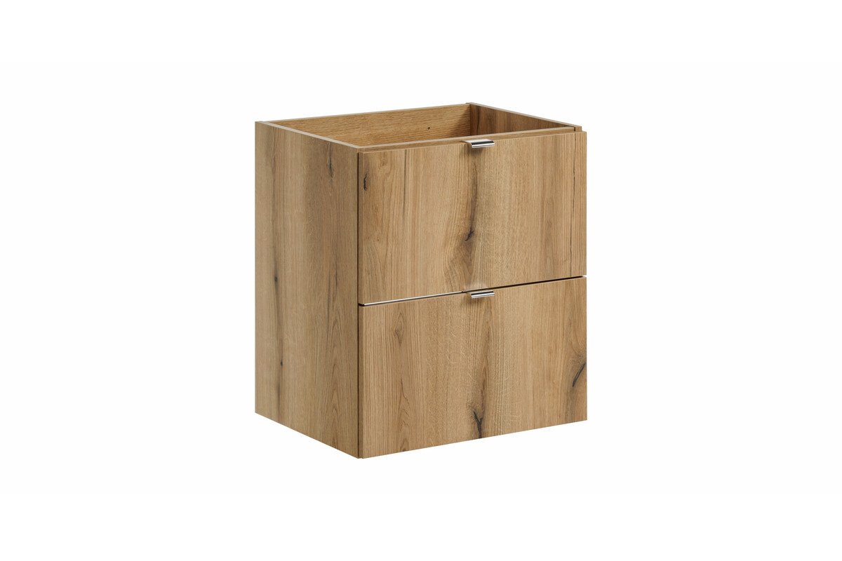 Washbasin cabinet furniture set, 50 cm, Nova Oak, Cost Evoke, white, glossy - Image 2
