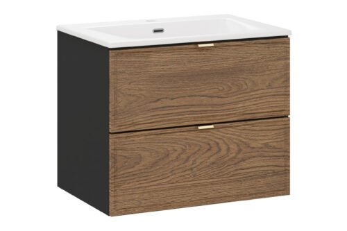 Washbasin cabinet furniture set 60 cm, 2 drawers, Talia Casella
