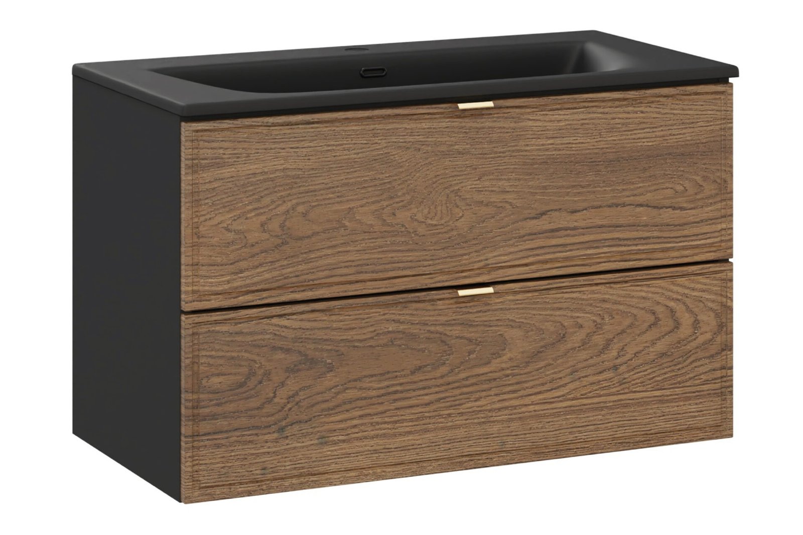 Washbasin cabinet furniture set 80 cm, 2 drawers, Talia Casella
