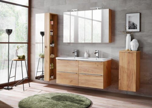 Oak bathroom furniture set “Capri”, 120 cm