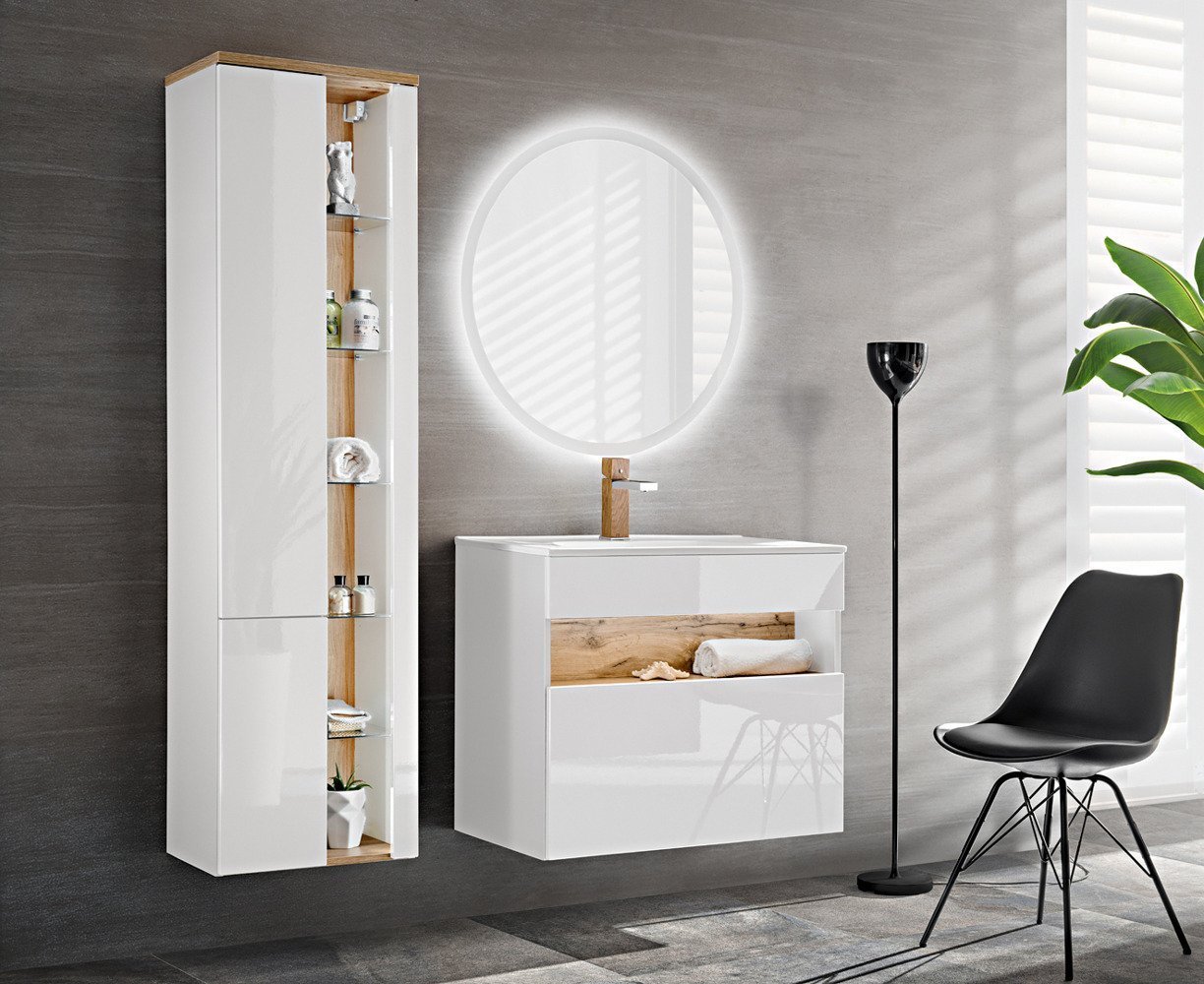 Bahama White bathroom furniture set