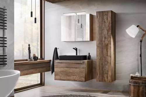 SANTA FE OAK 1 bathroom furniture set