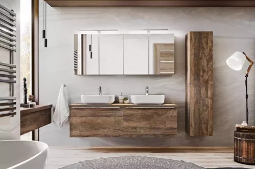 SANTA FE OAK 2 piece bathroom furniture set