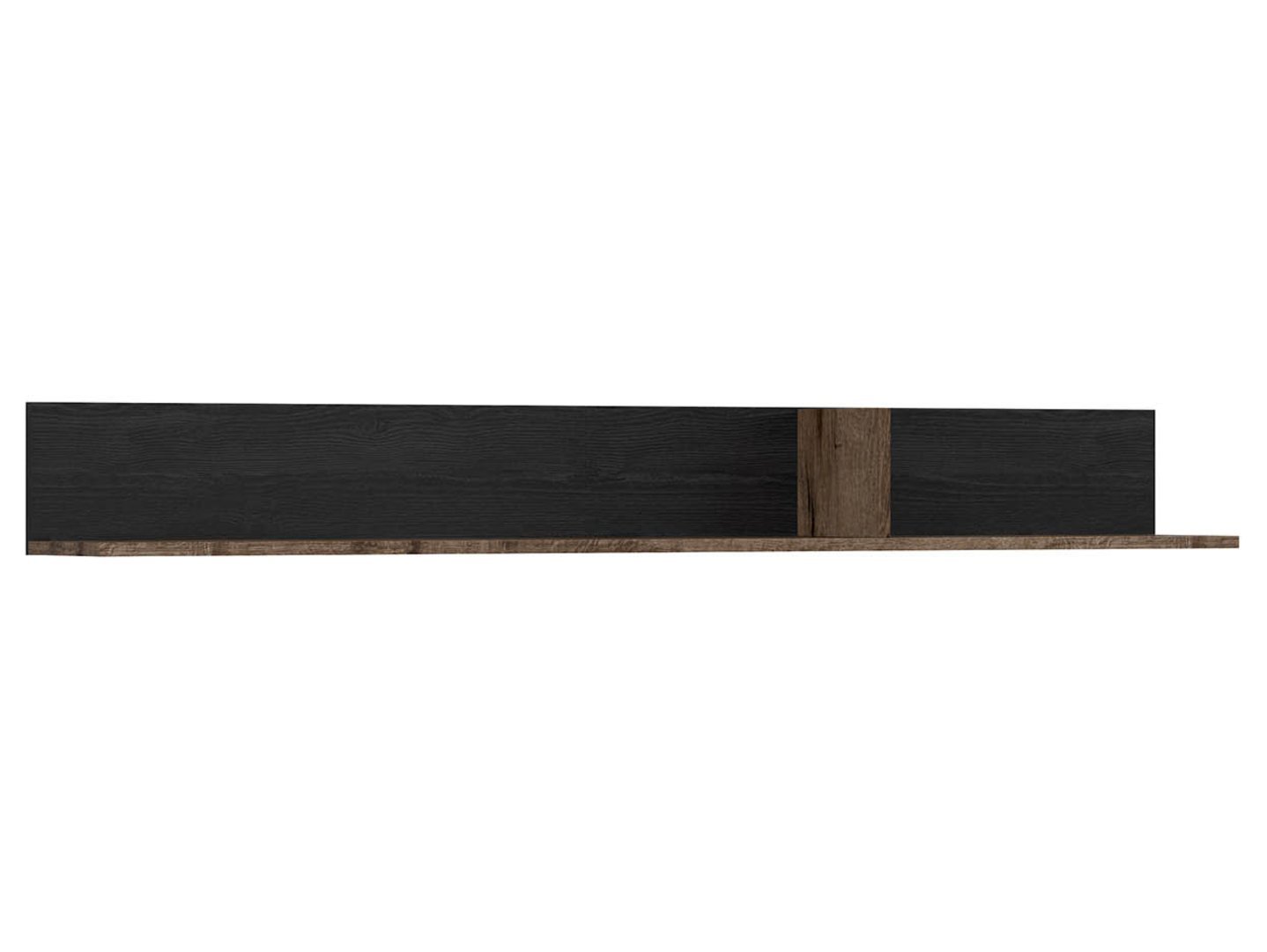 Shelf 150 cm KASSEL monastery oak/black oak