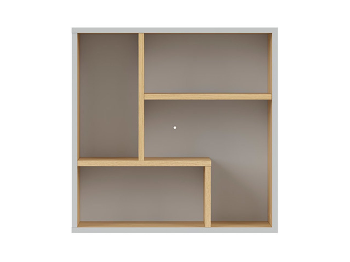 Shelf 50 NANDU light gray/polish oak - Image 2