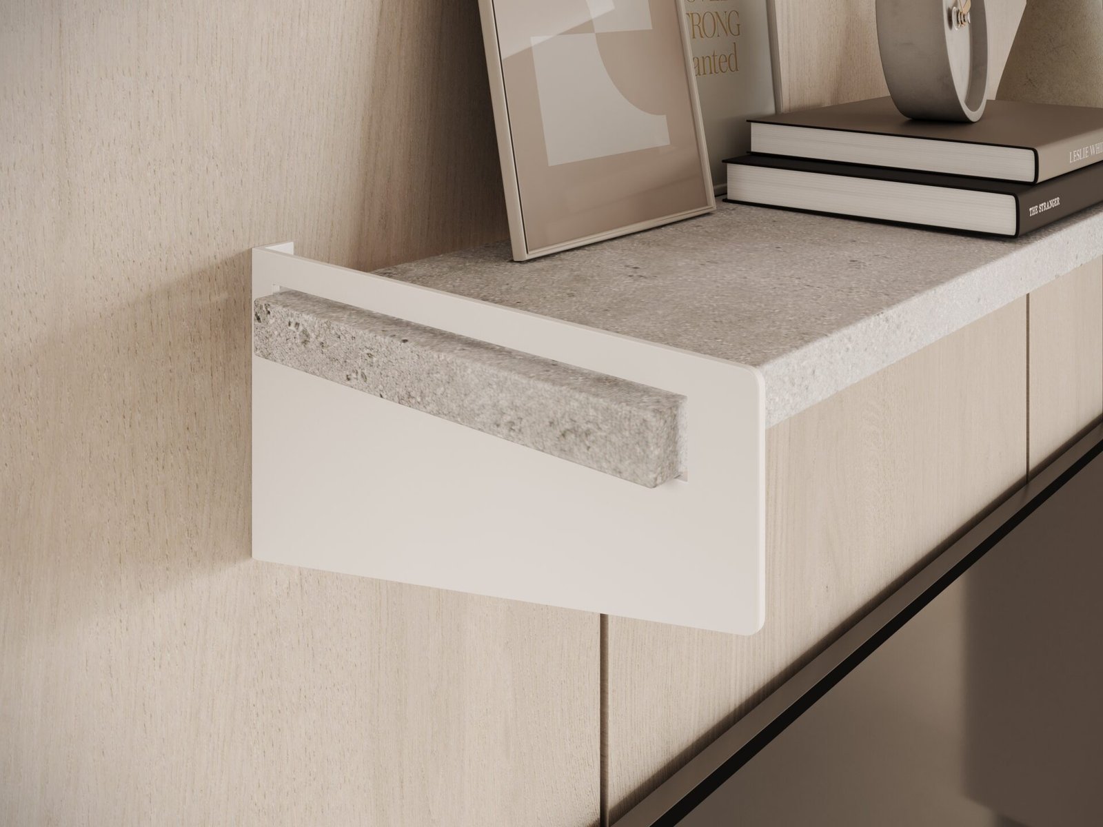 Ivi shelf, white/concrete, ADRK - Image 3