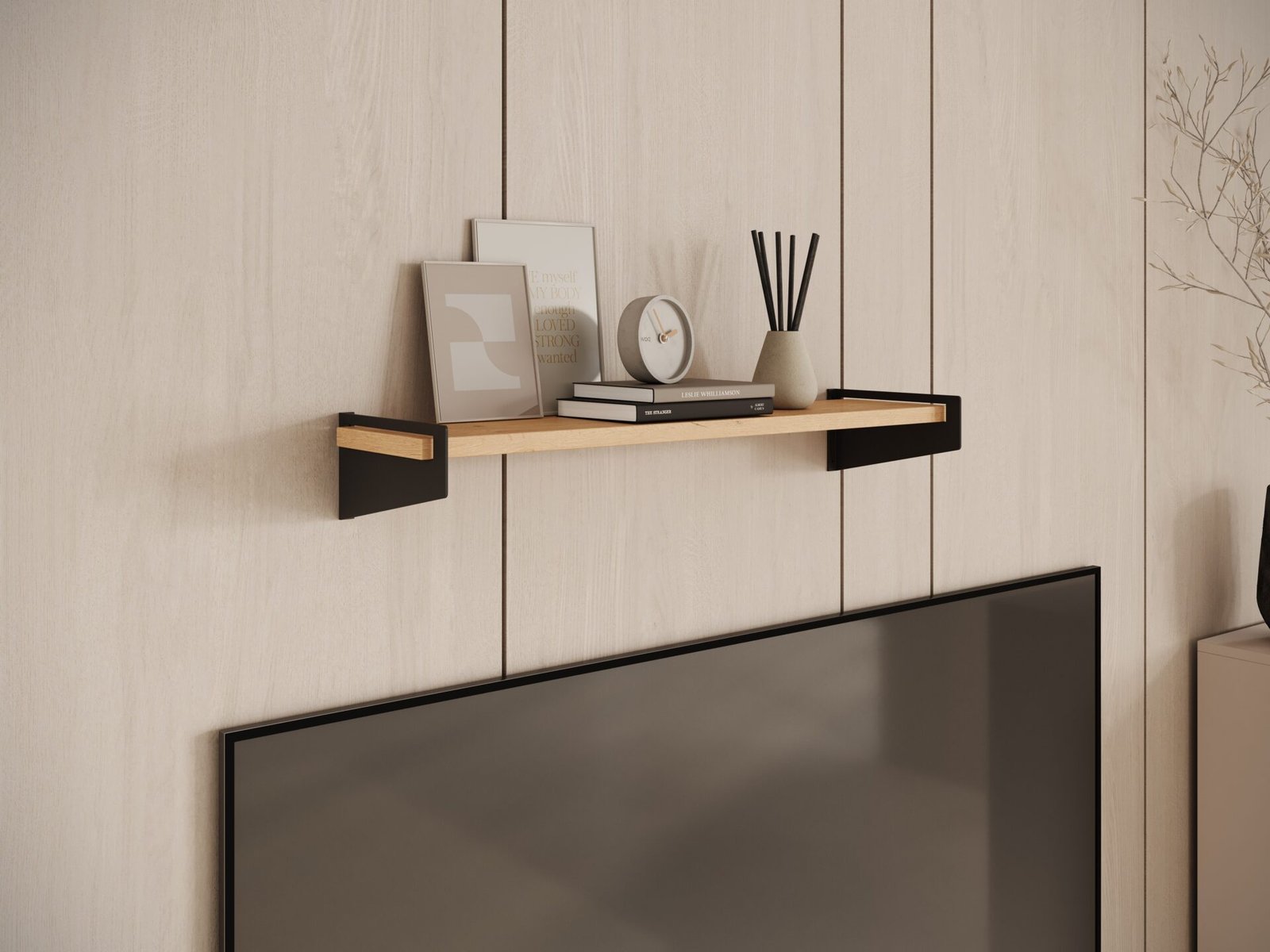 Ivi black/oak Lancelot ADRK shelf - Image 2