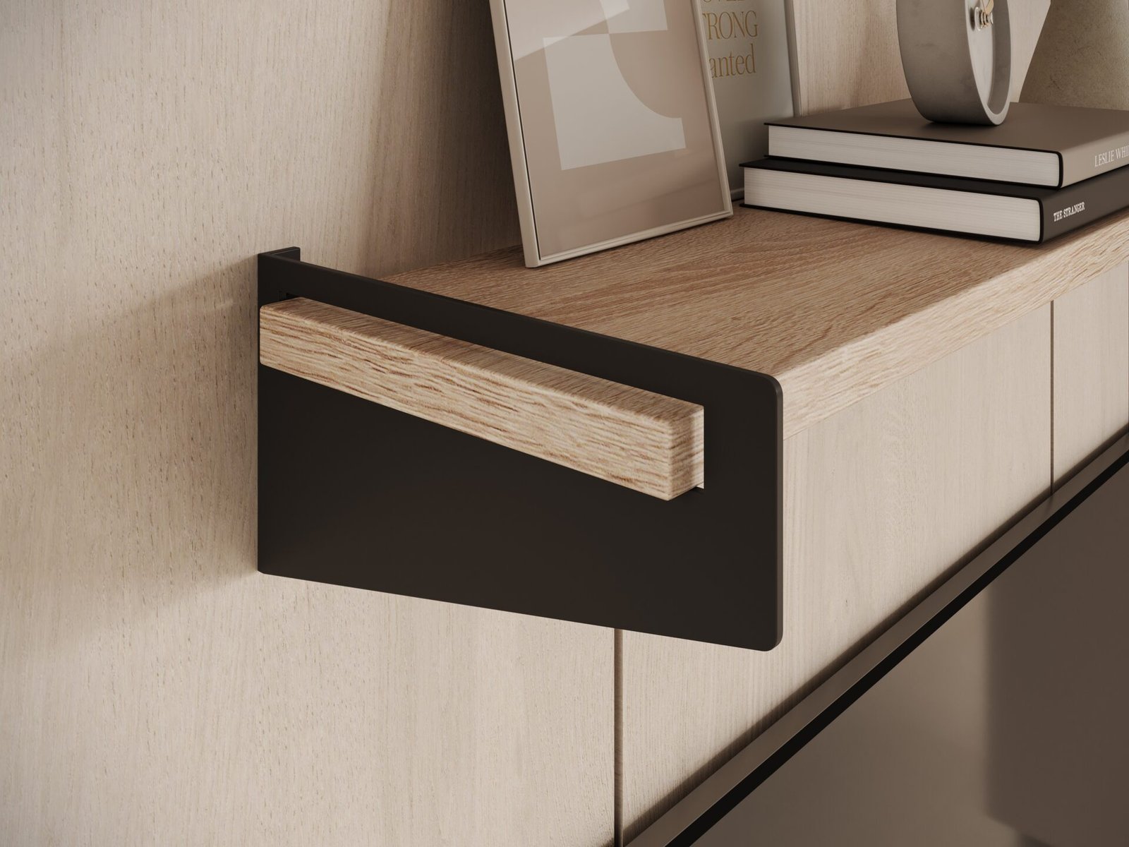 Ivi shelf, black/Sonoma, ADRK - Image 3