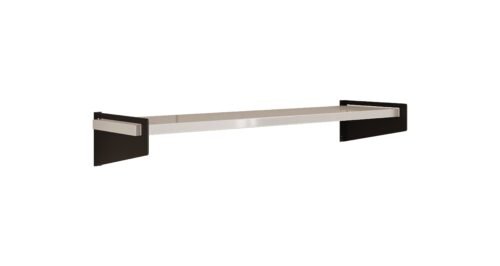 Ivi shelf black and white glossy ADRK