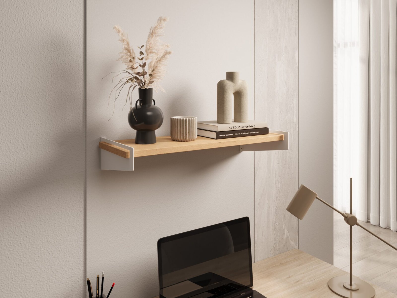 Ovo white/oak Lancelot ADRK shelf - Image 2