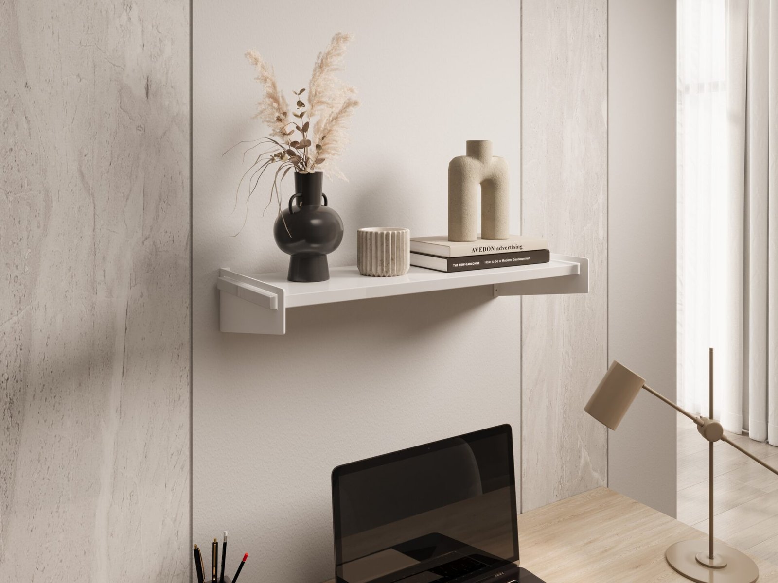 Ovo shelf, white/glossy white, ADRK - Image 2