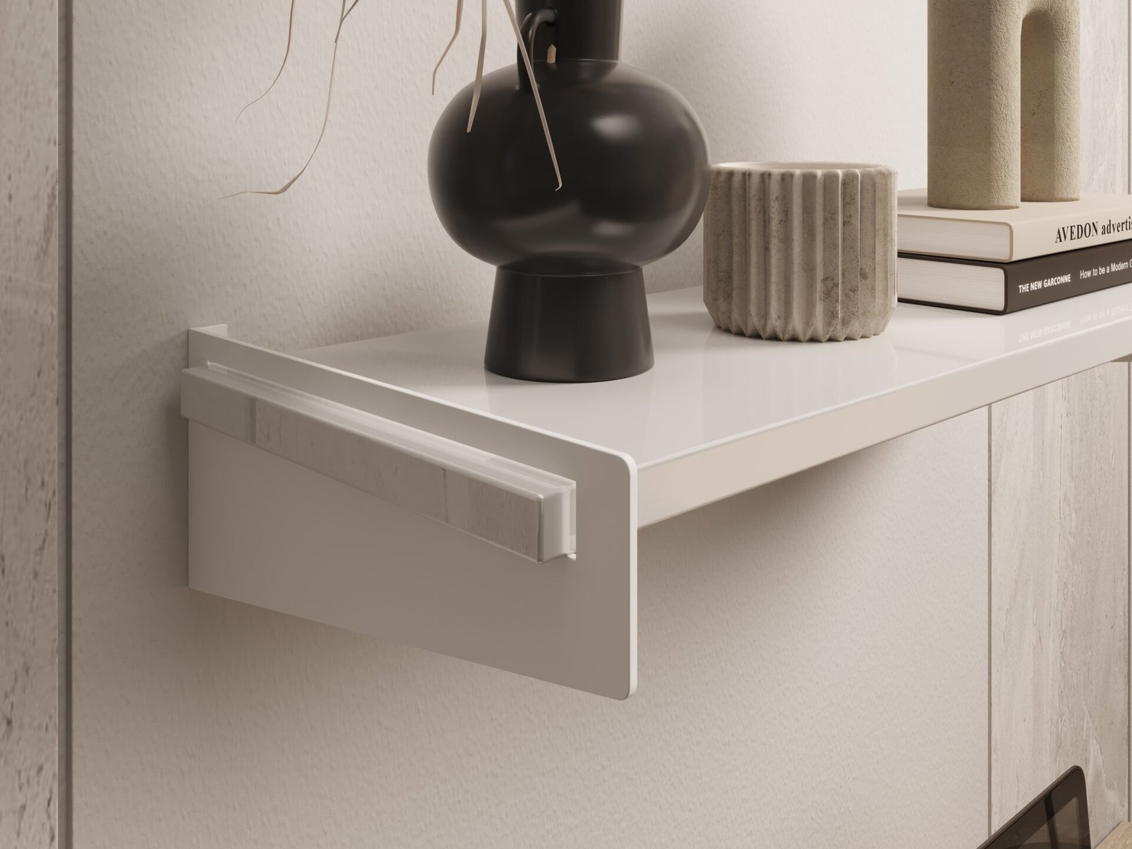 Ovo shelf, white/glossy white, ADRK - Image 3