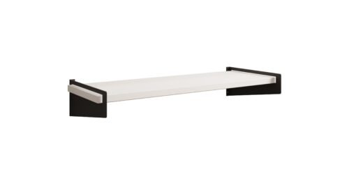 Ovo shelf, black/white matt, ADRK