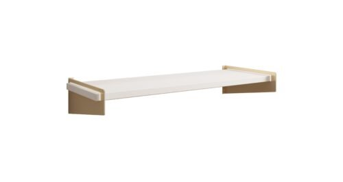 Ovo shelf, gold/matte white, ADRK