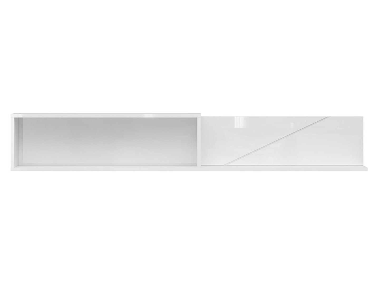 FORN hanging shelf 156 cm white glossy - Image 2