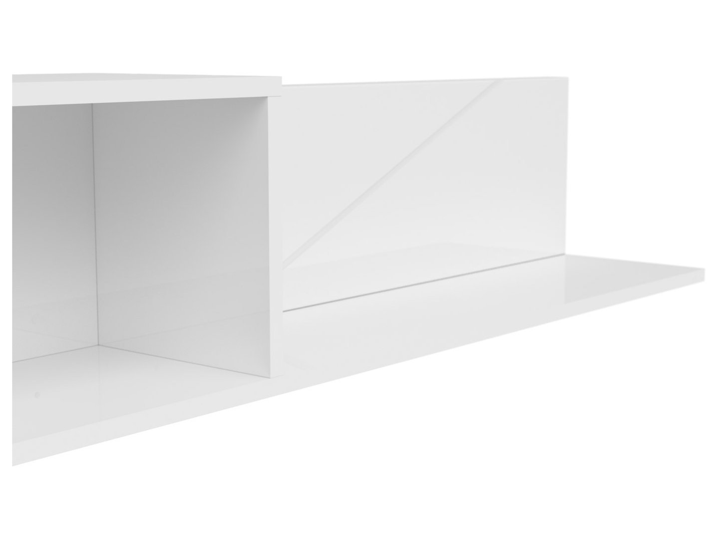 FORN hanging shelf 156 cm white glossy - Image 3