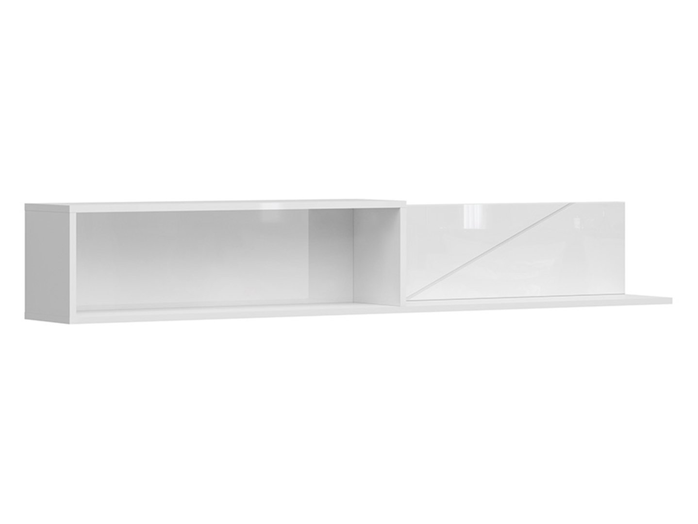 FORN hanging shelf 156 cm white glossy