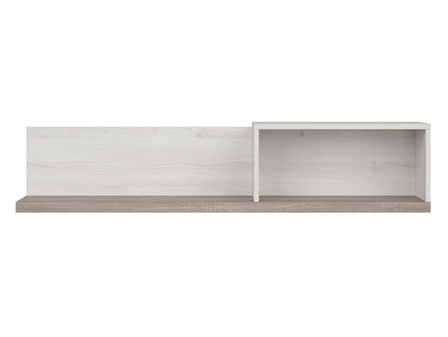 LUCA JUZI hanging shelf 141 cm light Sibiu larch/dark sonoma oak - Image 2