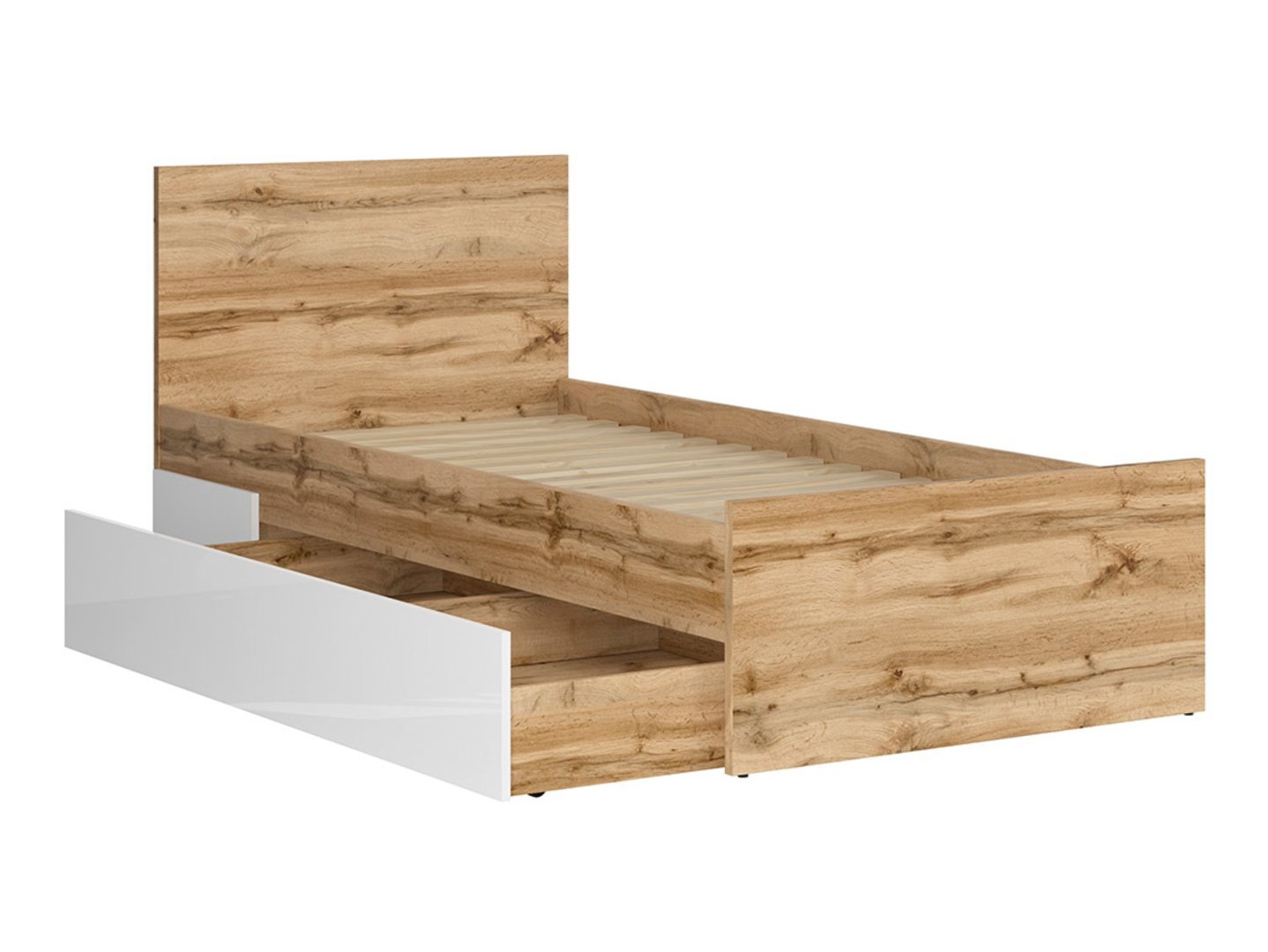 NUIS hanging shelf, 95 cm, oak color, Wotan - Image 3