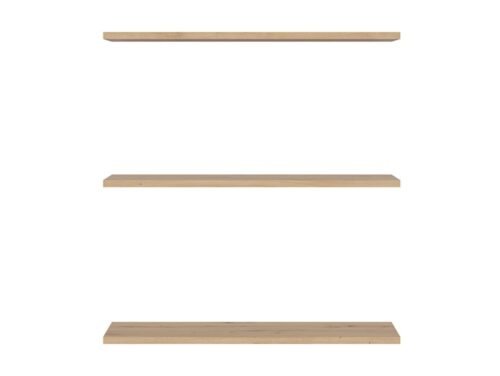 Two-door wardrobe SPACE OFFICE shelves, oak imitation
