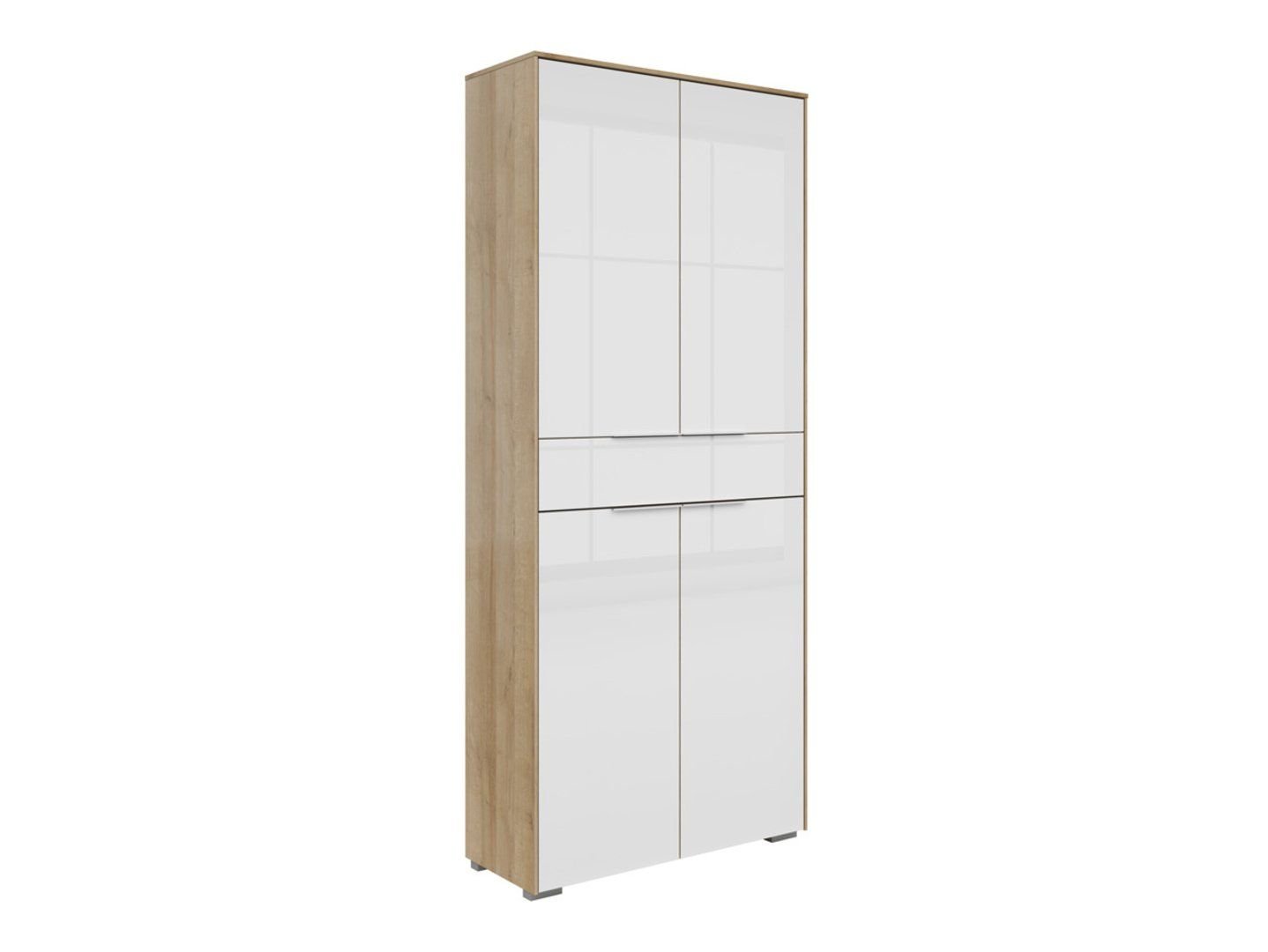 Nevada bookcase with drawer, 81 cm, Riviera oak