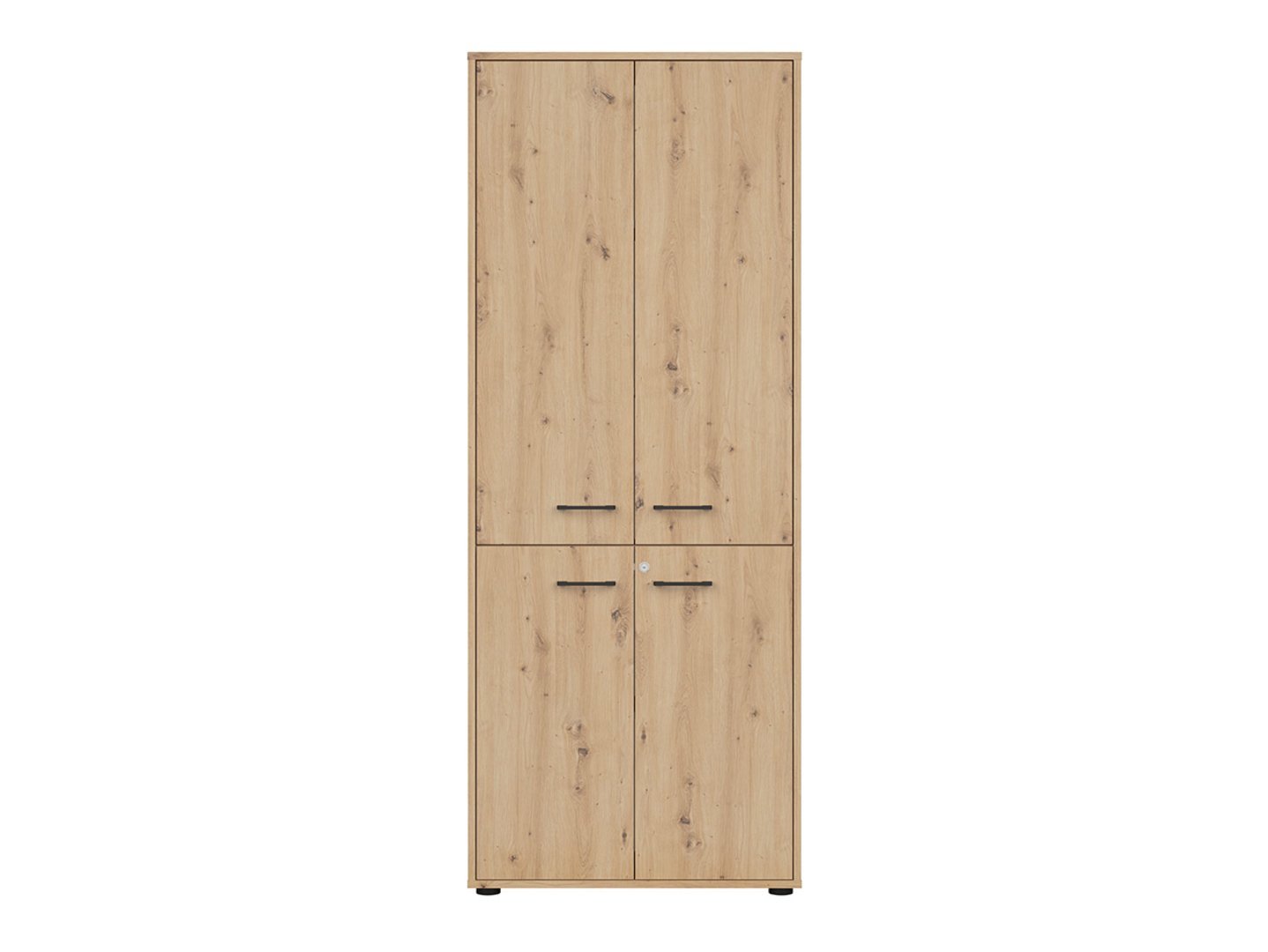 SPACE OFFICE 80 cm four-door closed bookcase, oak - Image 2