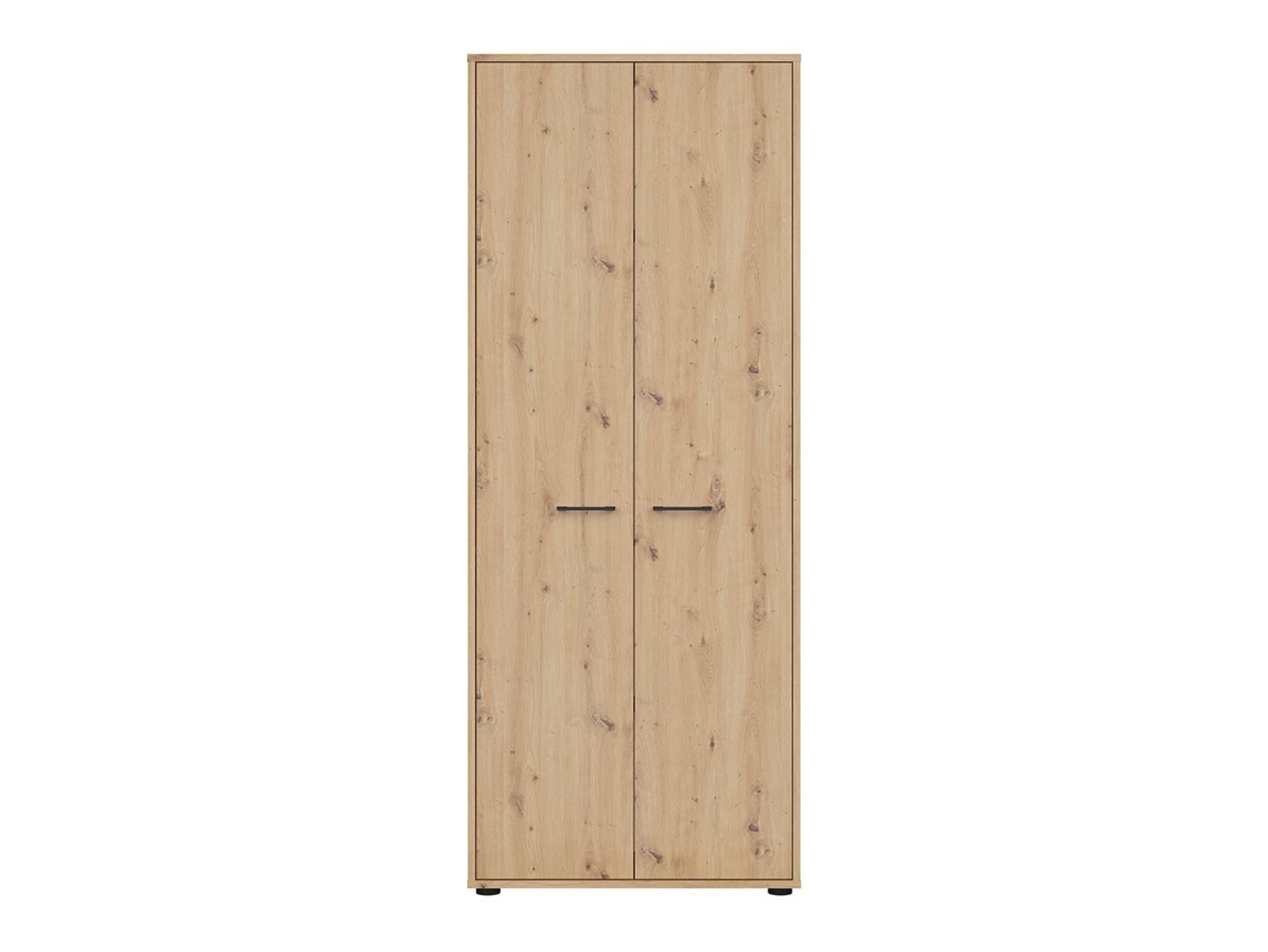 SPACE OFFICE low two-door bookcase, 80 cm, oak color - Image 3