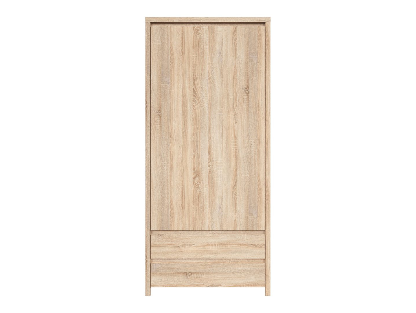 Two-door bookcase with two drawers KASPIAN 90 cm, Sonoma oak/Sonoma oak - Image 2