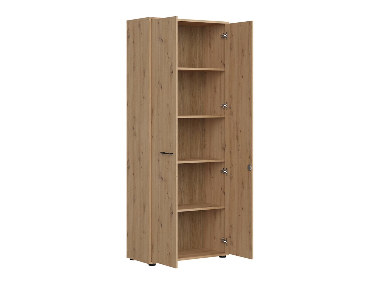 SPACE OFFICE 80 cm two-door bookcase, oak imitation