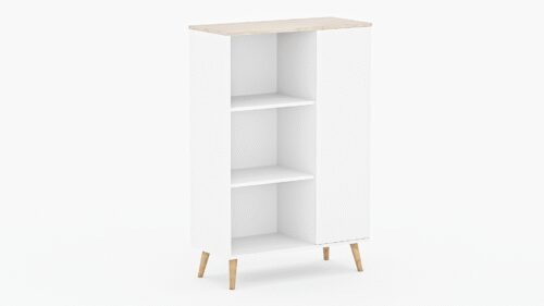 FONZI bookshelf 90×40 white/Sonoma ADRK