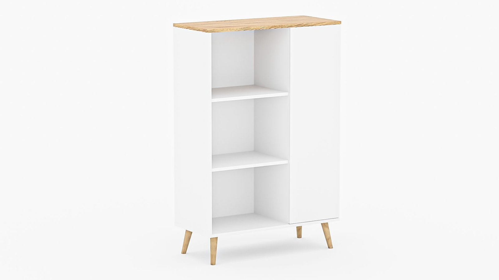 FONZI bookshelf 90x40 white/gold, ADRK
