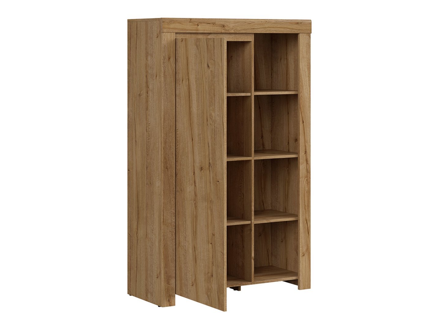 HOLTEN single-door bookcase, 98 cm, Waterford oak - Image 3