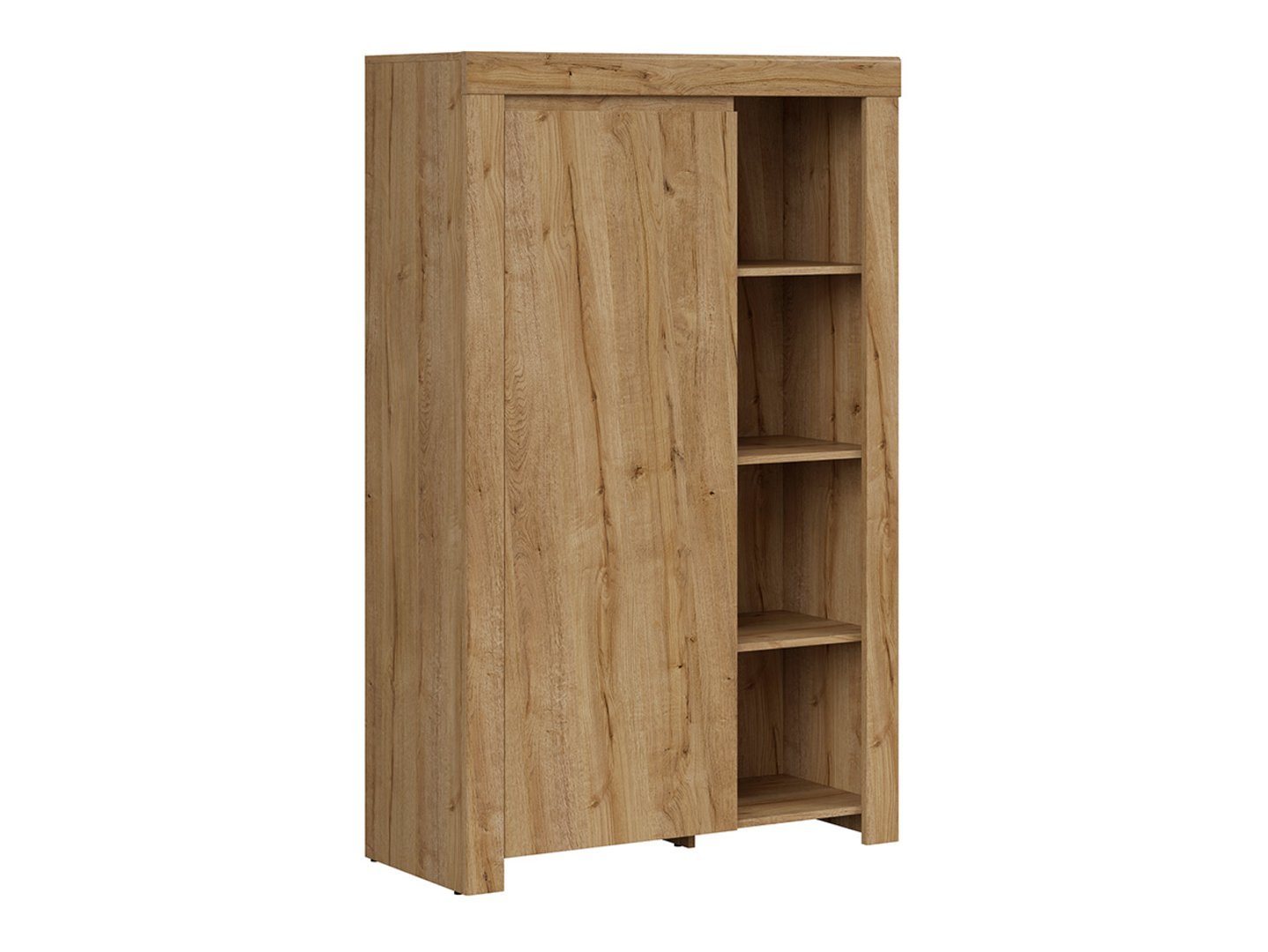 HOLTEN single-door bookcase, 98 cm, Waterford oak