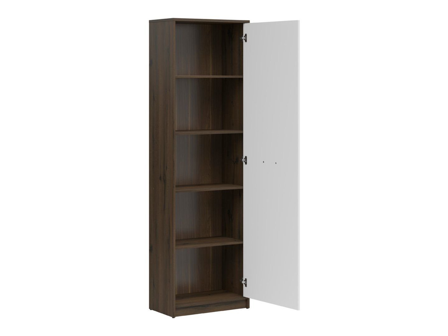 NEPO PLUS single-door bookcase, 60 cm, noble oak/white - Image 3