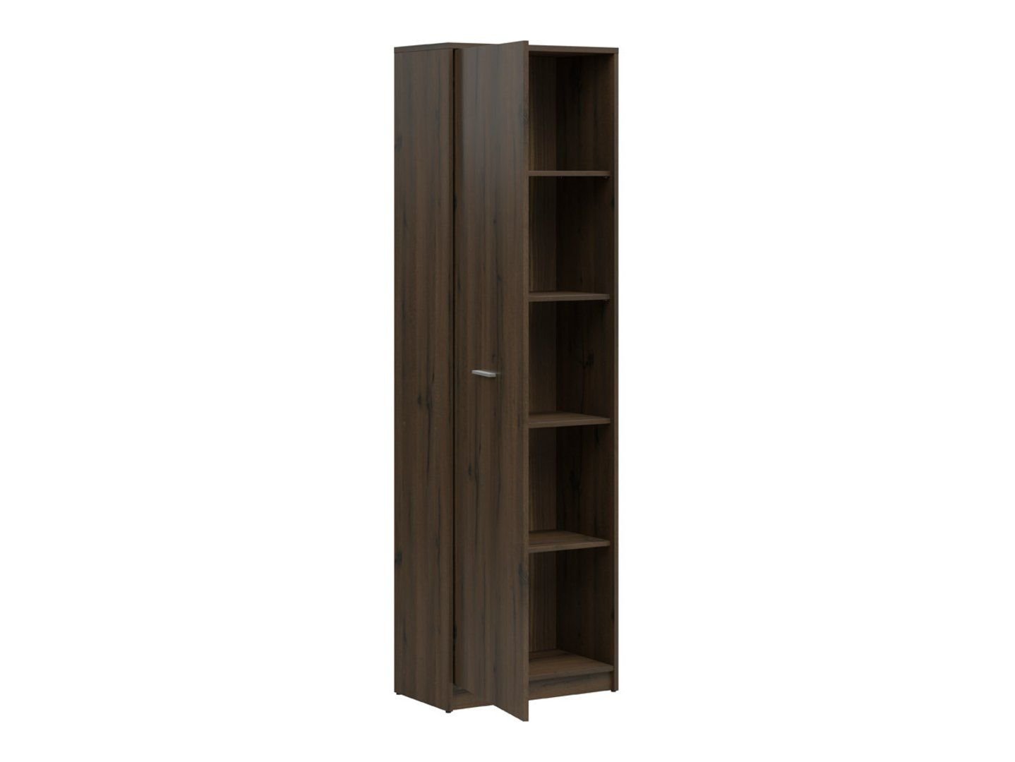 NEPO PLUS single-door bookcase, 60 cm, noble oak