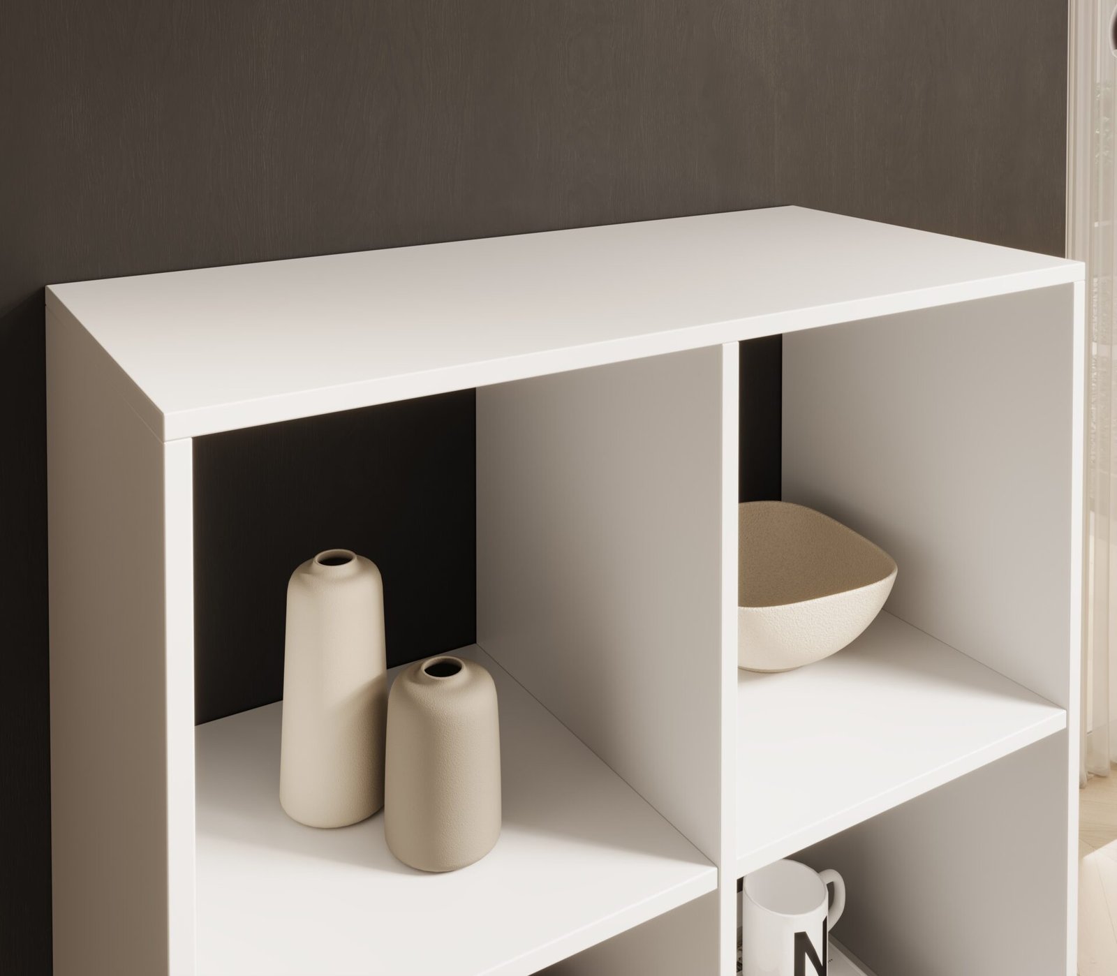 Shelf "Lenti 2x3", white, ADRK - Image 3