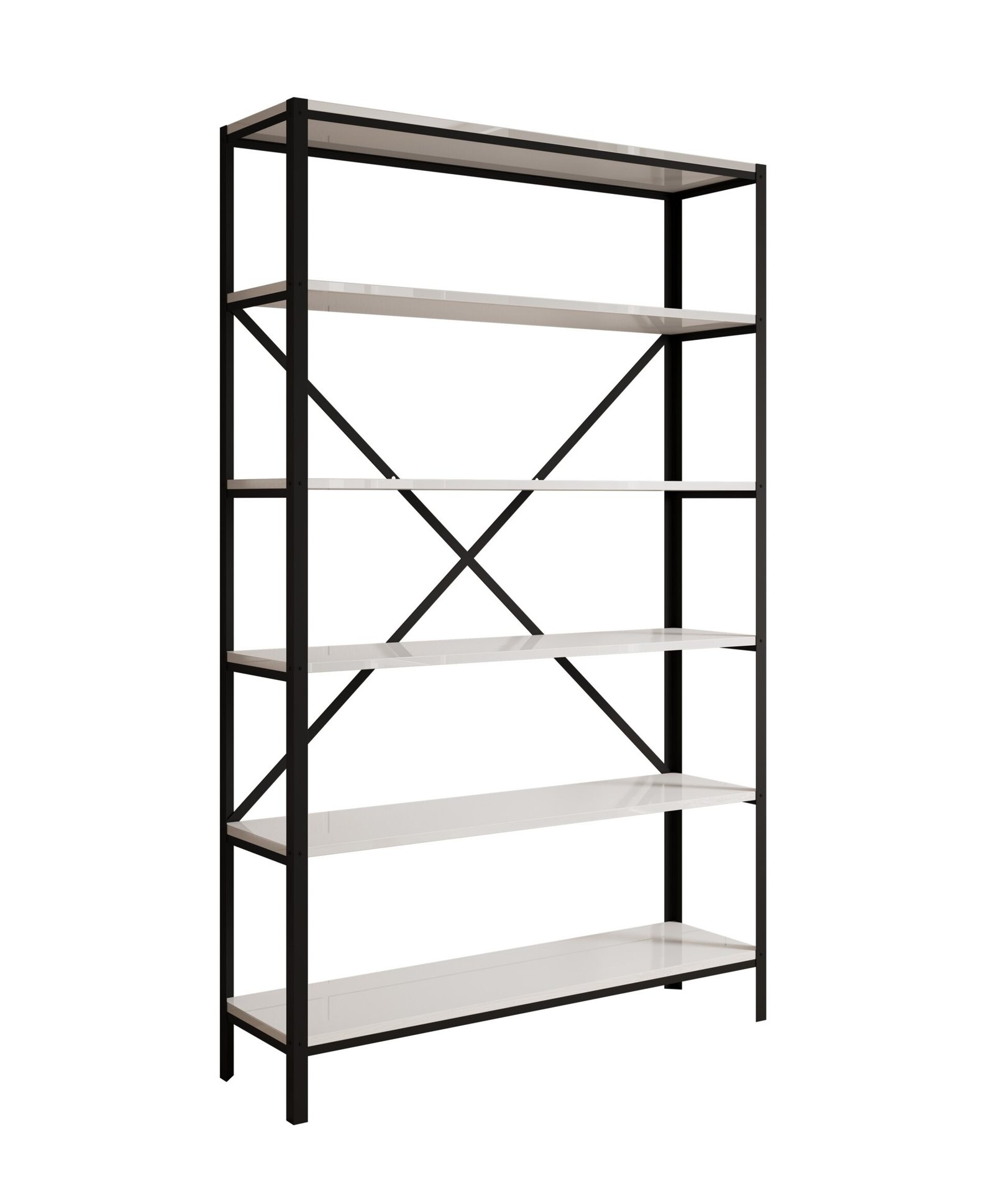 Ralph black and white glossy ADRK bookshelf