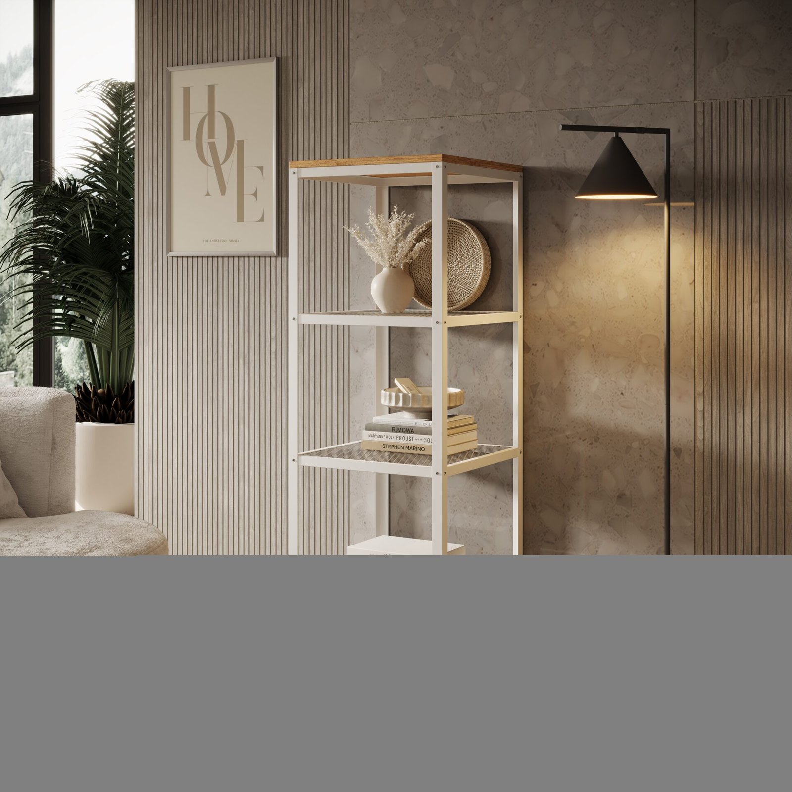 Reli white/oak Lancelot ADRK bookcase - Image 2