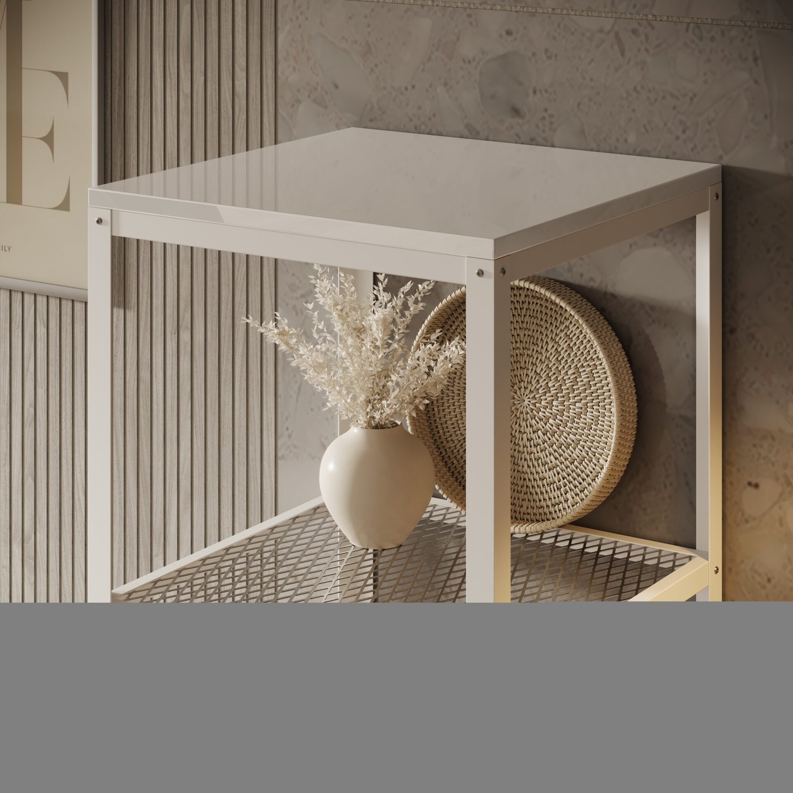 RELI white/white glossy ADRK bookshelf - Image 3