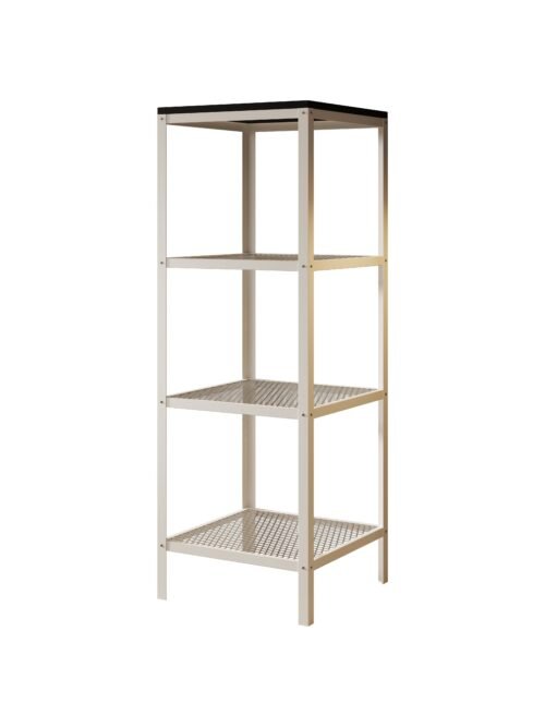 Reli bookshelf, white/black, ADRK