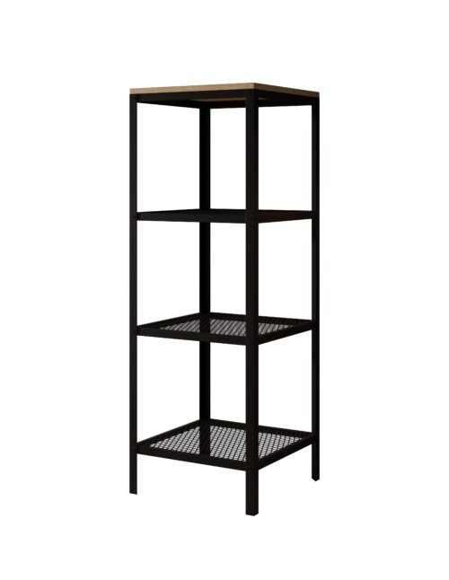Reli bookcase black/Sonoma ADRK