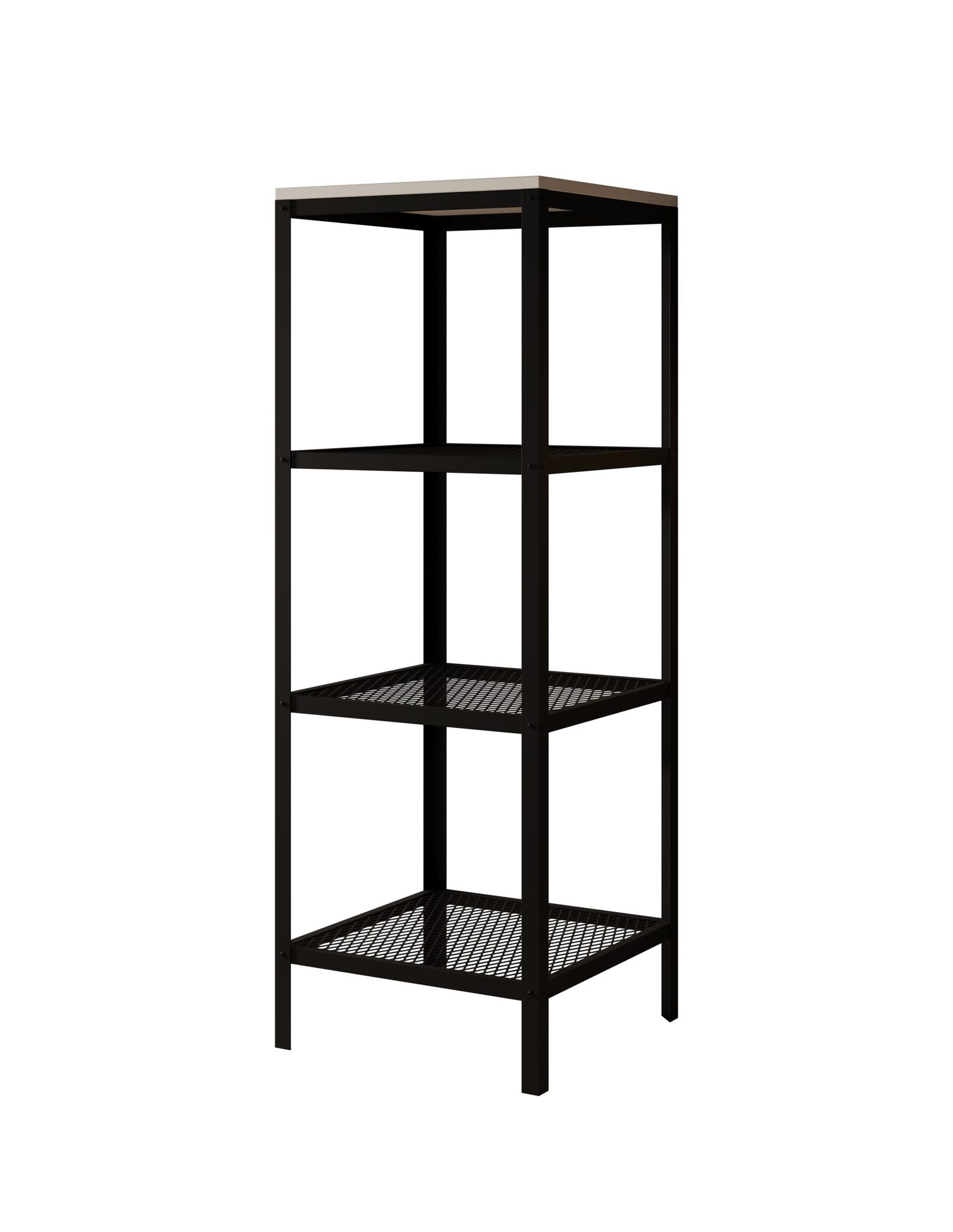 Reli bookshelf, black/matt white, ADRK