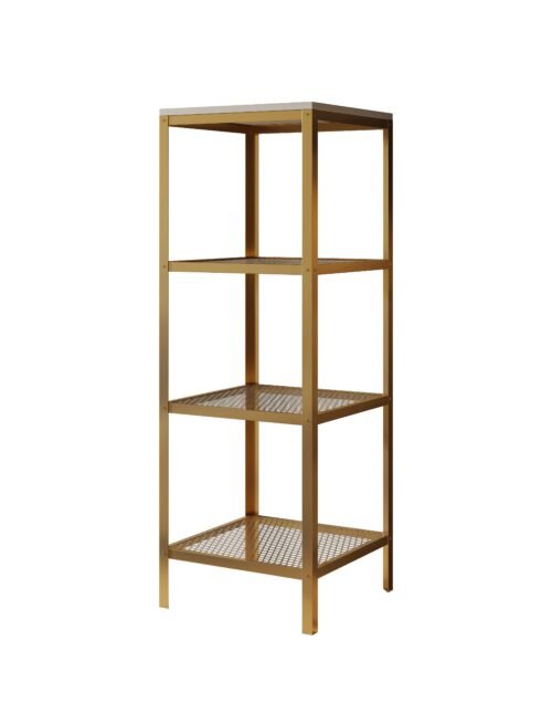 Reli bookshelf, gold/matte white, ADRK