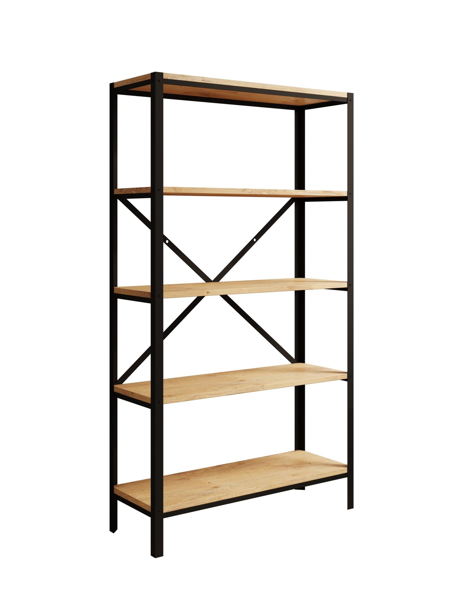 Rene black/oak Lancelot ADRK bookcase