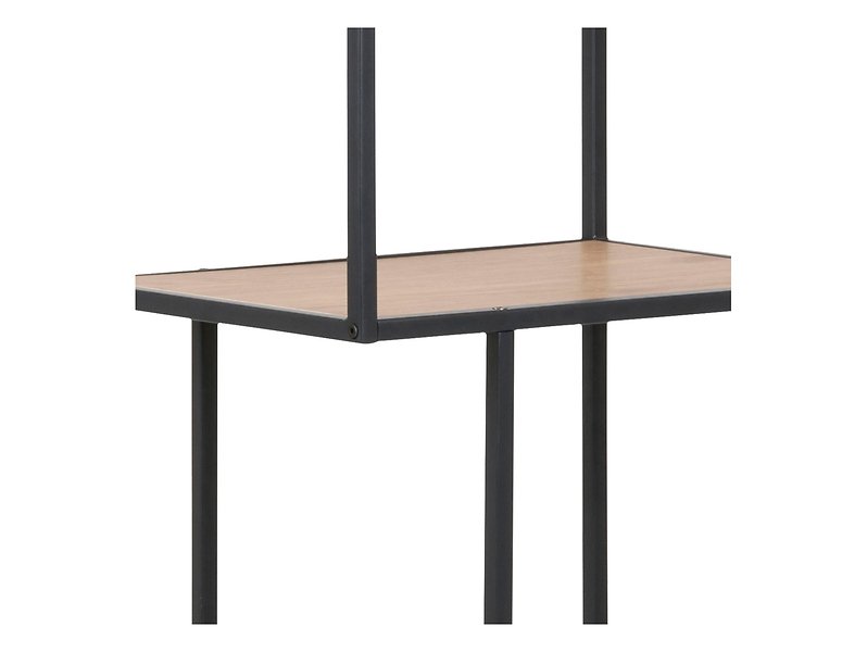Seaford high metal shelf 77x185 cm with 5 shelves, wild oak color - Image 3