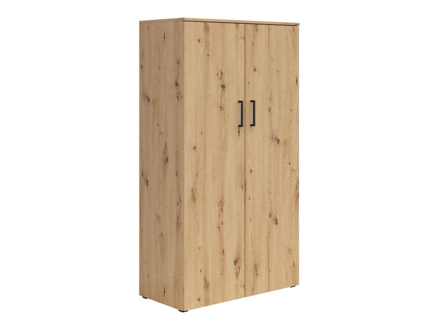 MultiDo 80 cm two-door bookcase, faux oak - Image 5