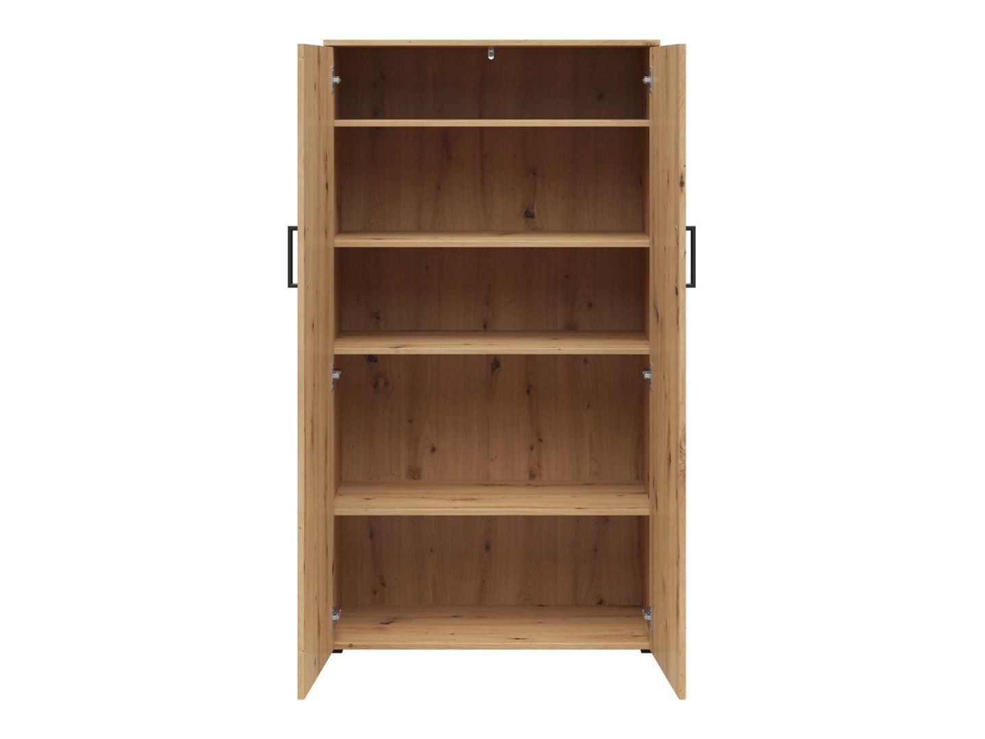 MultiDo 80 cm two-door bookcase, faux oak - Image 6