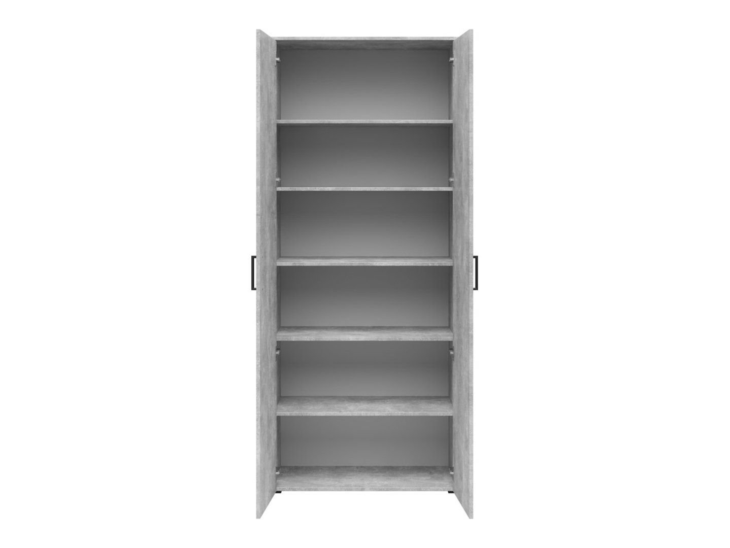 Closed two-door MultiDo bookcase, 80 cm, light color, atelier - Image 2